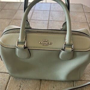 Coach Sage Leather Satchel